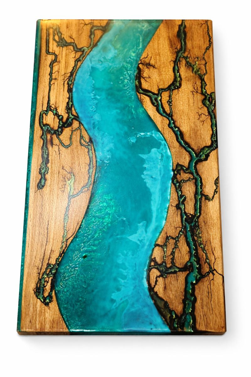 Luminous River Epoxy Art Board
