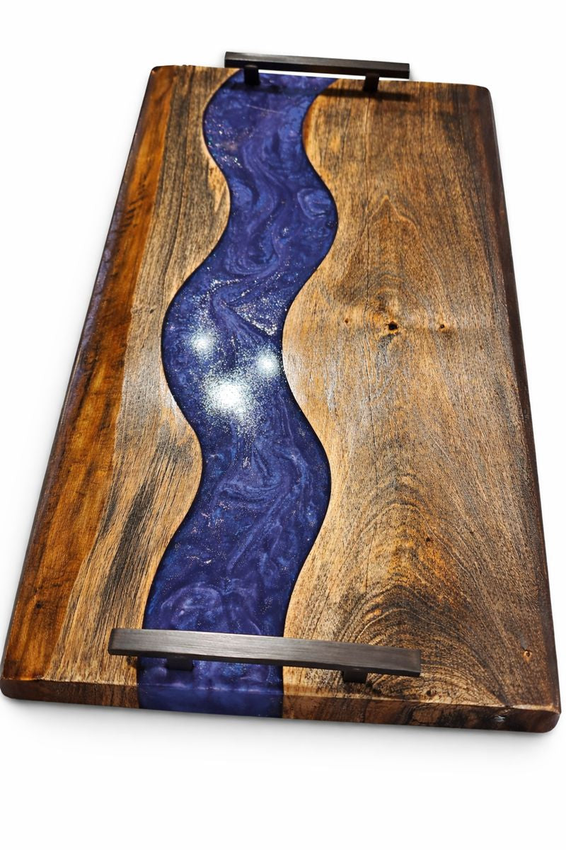 Midnight River Epoxy Charcuterie Board