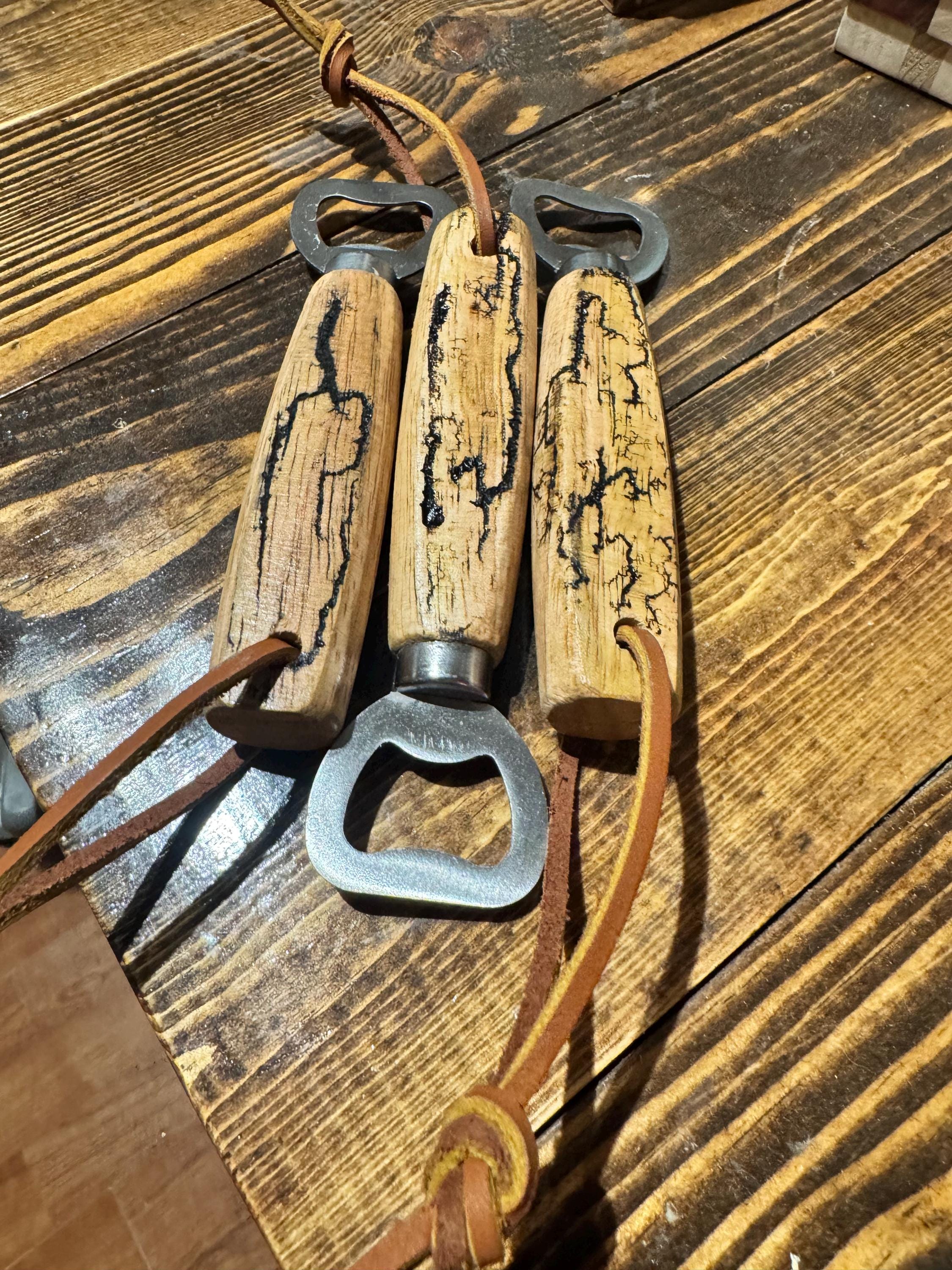 Handcrafted Wooden Bottle Opener – Rustic & Reliable