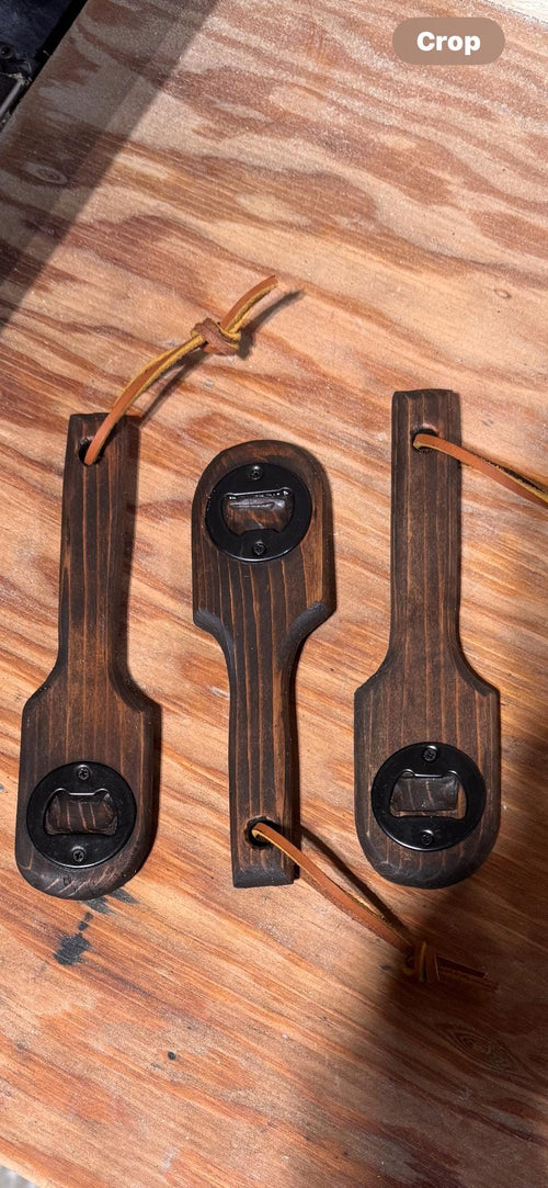 Handcrafted Wooden Bottle Opener – Rustic & Reliable